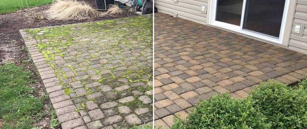Patio pressure washing in Chickasha, Oklahoma