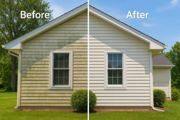 Roof and exterior soft washing in Chickasha, Oklahoma