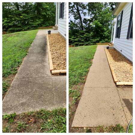 Sidewalk pressure washing in Chickasha, Oklahoma